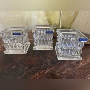 Waterford Crystal square votives 3